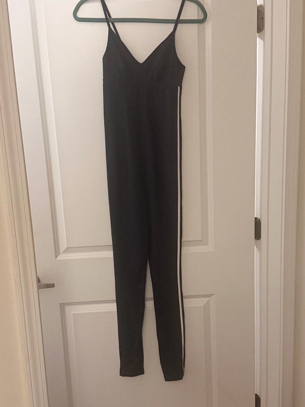 The Upside Black Foxy Catsuit Slim Spaghetti-Strap Jumpsuit